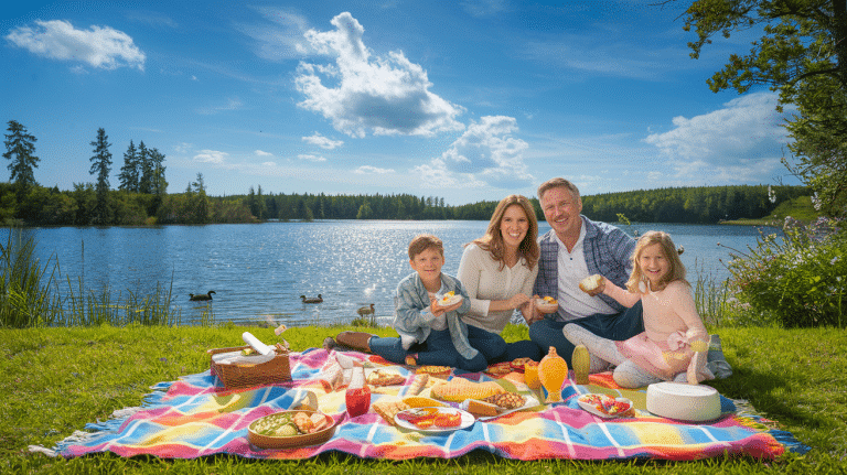 Envie de faire un pique-nique en famille au bord du lac ?